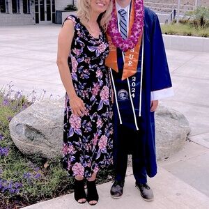 Floral Cow-neck sleeveless Midi dress Worn Once